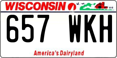 WI license plate 657WKH