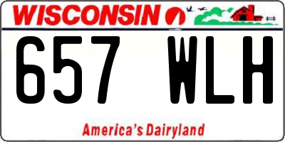 WI license plate 657WLH