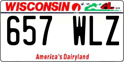 WI license plate 657WLZ