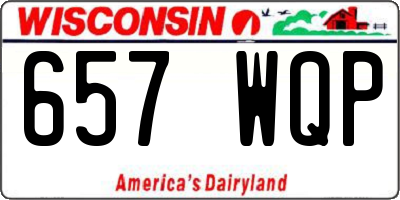 WI license plate 657WQP