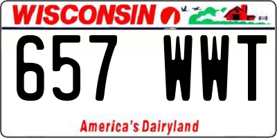 WI license plate 657WWT