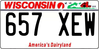 WI license plate 657XEW