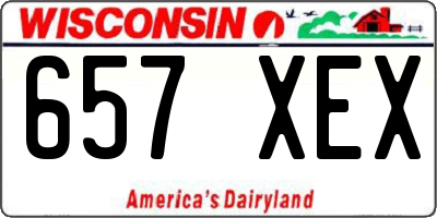 WI license plate 657XEX
