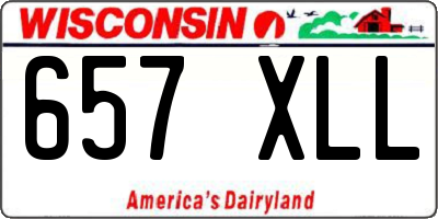 WI license plate 657XLL