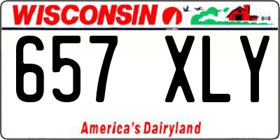 WI license plate 657XLY
