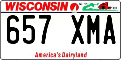 WI license plate 657XMA