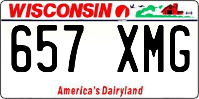 WI license plate 657XMG