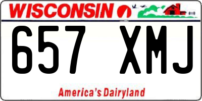 WI license plate 657XMJ