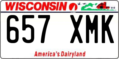 WI license plate 657XMK