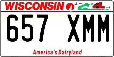 WI license plate 657XMM