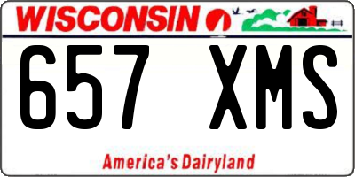 WI license plate 657XMS