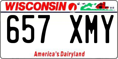 WI license plate 657XMY