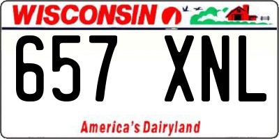 WI license plate 657XNL