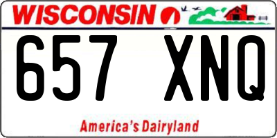 WI license plate 657XNQ