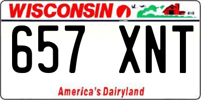 WI license plate 657XNT
