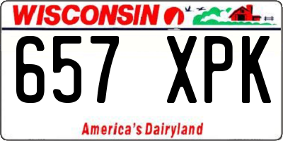 WI license plate 657XPK