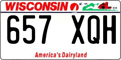 WI license plate 657XQH