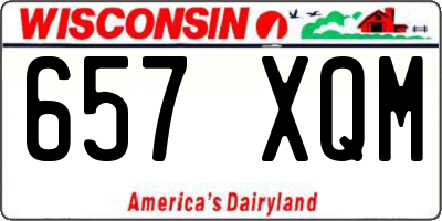 WI license plate 657XQM