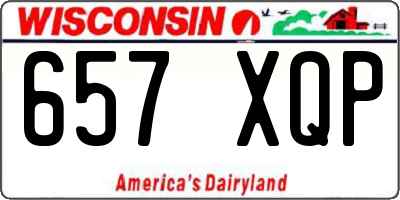 WI license plate 657XQP
