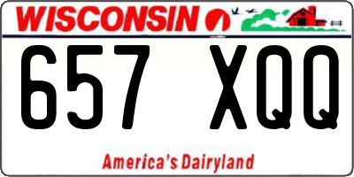 WI license plate 657XQQ