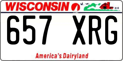 WI license plate 657XRG