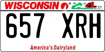 WI license plate 657XRH