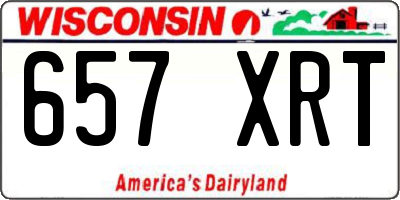 WI license plate 657XRT