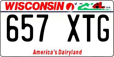 WI license plate 657XTG