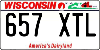 WI license plate 657XTL