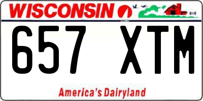 WI license plate 657XTM