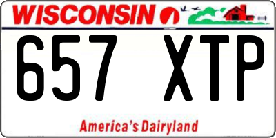 WI license plate 657XTP