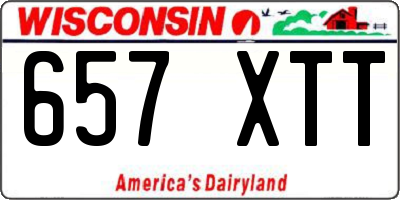 WI license plate 657XTT