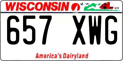 WI license plate 657XWG