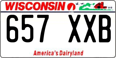 WI license plate 657XXB