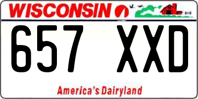WI license plate 657XXD