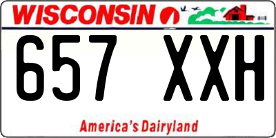 WI license plate 657XXH