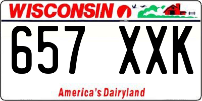 WI license plate 657XXK