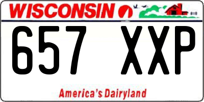 WI license plate 657XXP