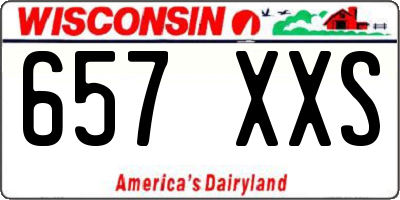 WI license plate 657XXS