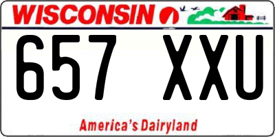 WI license plate 657XXU