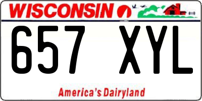 WI license plate 657XYL