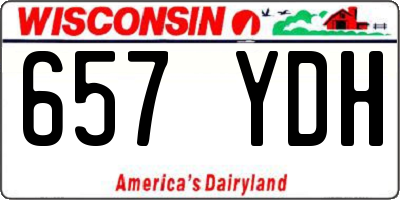 WI license plate 657YDH