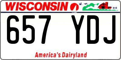 WI license plate 657YDJ