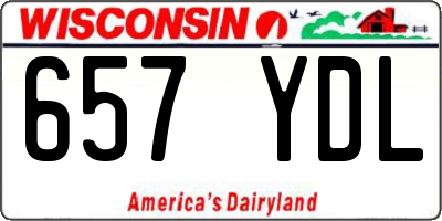 WI license plate 657YDL