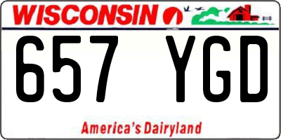 WI license plate 657YGD