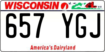 WI license plate 657YGJ