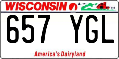 WI license plate 657YGL