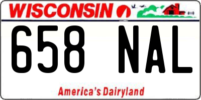 WI license plate 658NAL