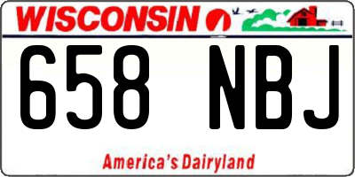WI license plate 658NBJ