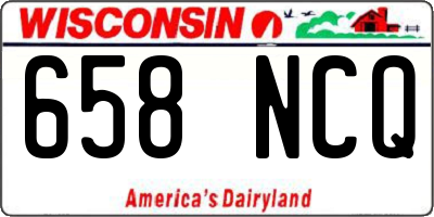 WI license plate 658NCQ